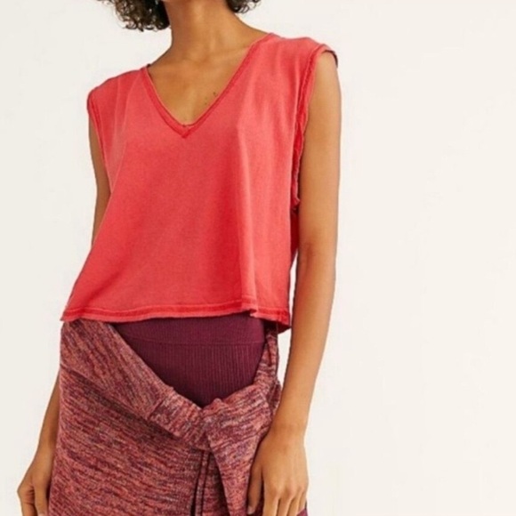 Free People Dreamy Tank in Ignition NWT - Picture 4 of 12